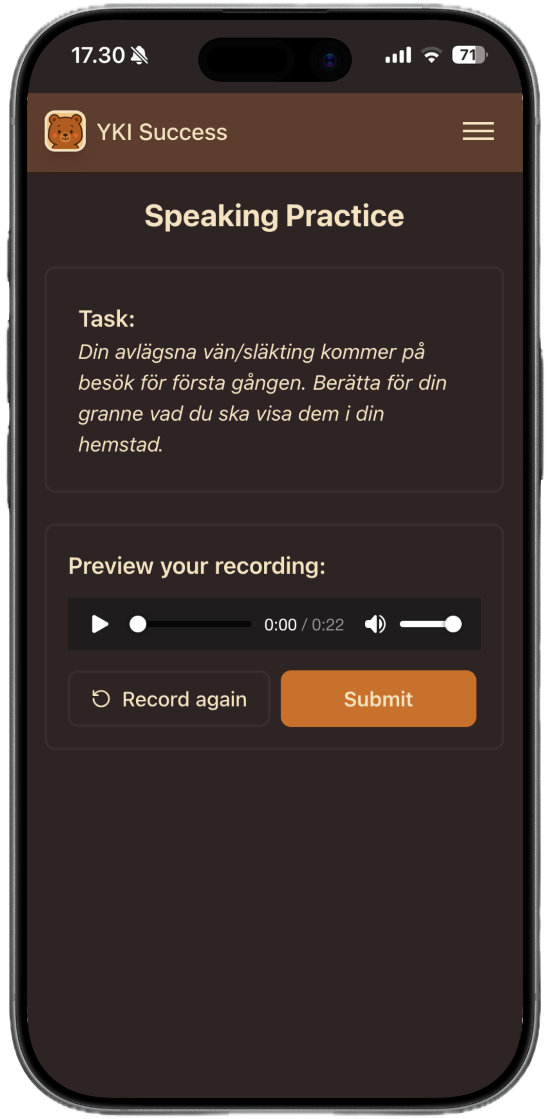 mobile app screenshot